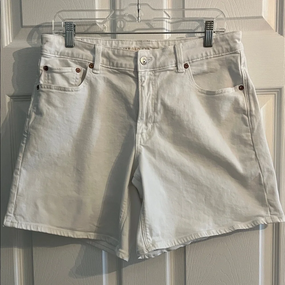 AMERICAN EAGLE white dreamy drape stretch baggy jort - Picture 1 of 8